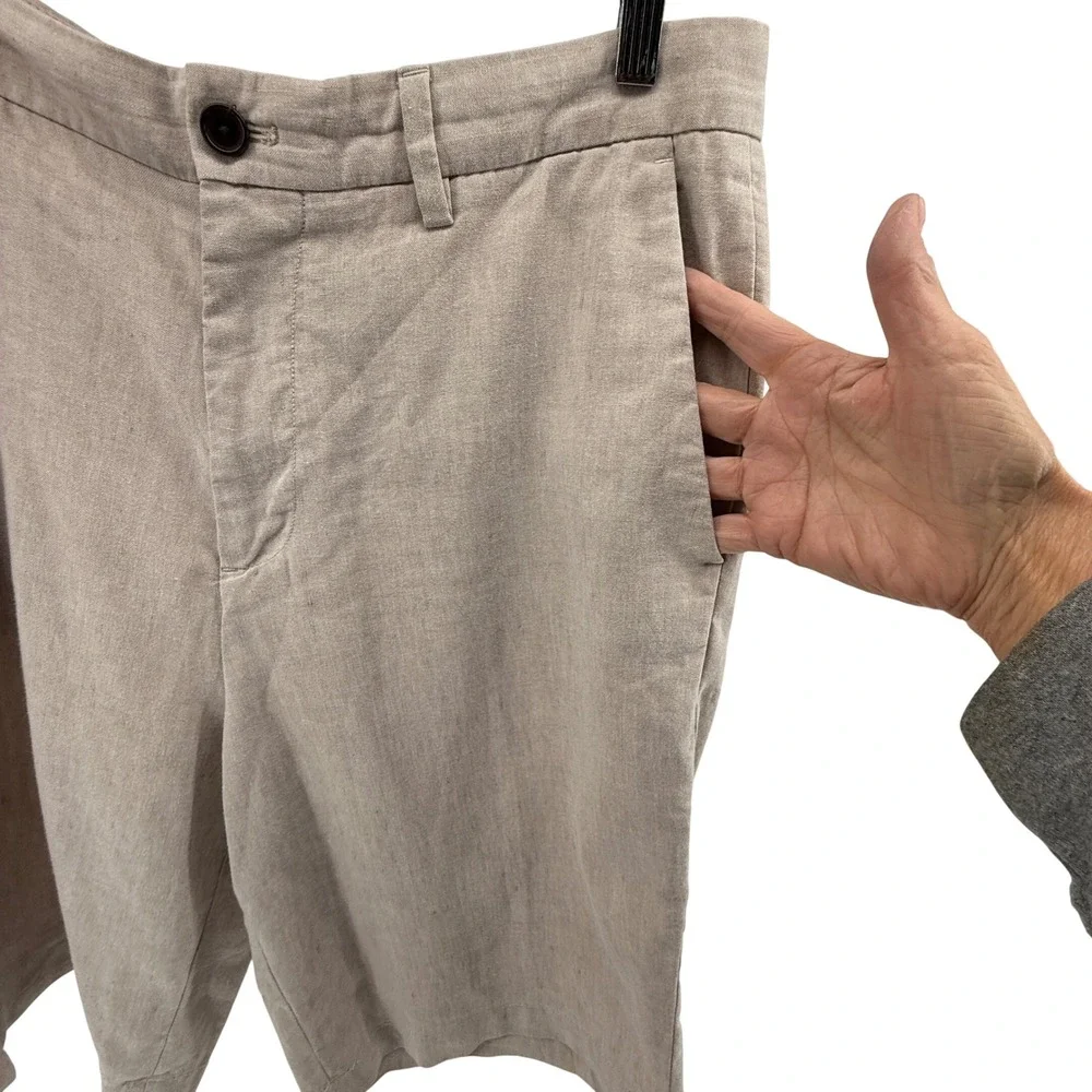 Banana Republic men's Emerson Linen blend Shorts‎ Sz 36